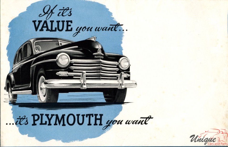 1948 Plymouth Value Finder Folder